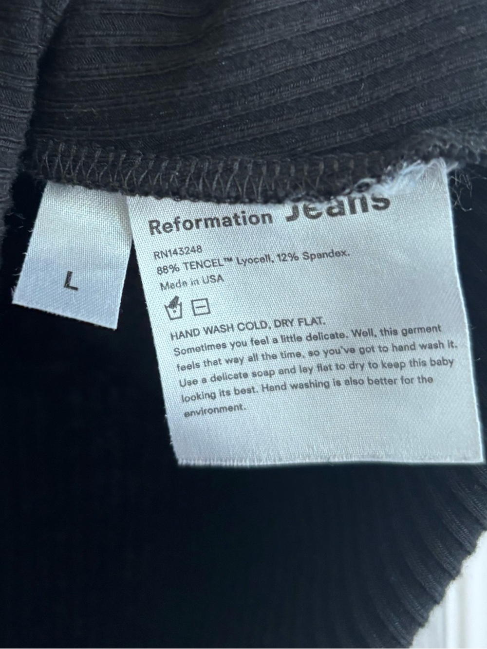 Reformation Ribbed Tank Bodysuit - Picture 4 of 5